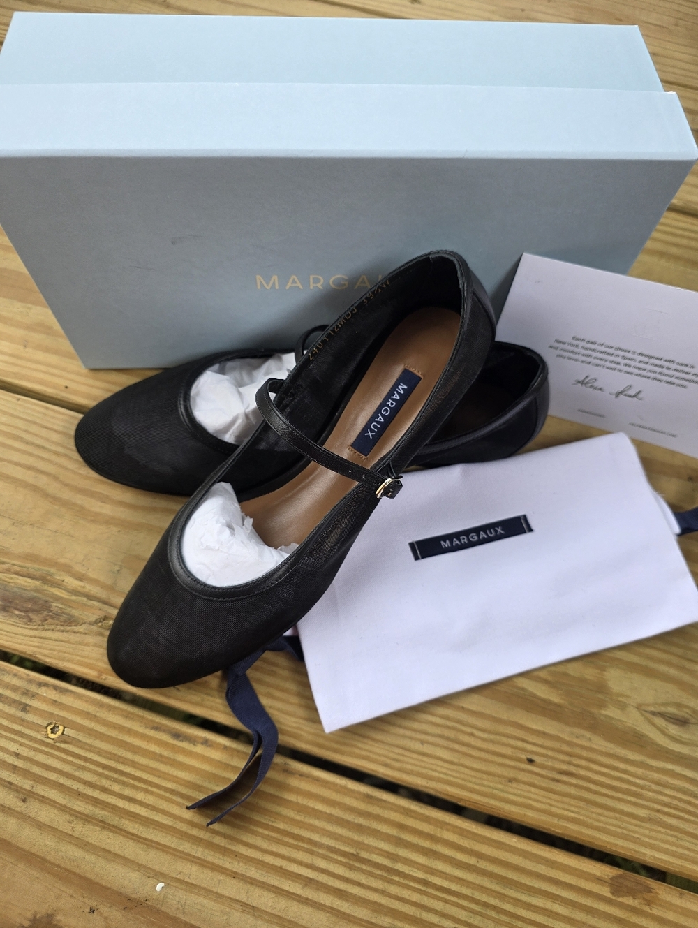 MARGAUX Demi Jane Mesh Flats - Size 39.5W - Picture 2 of 6